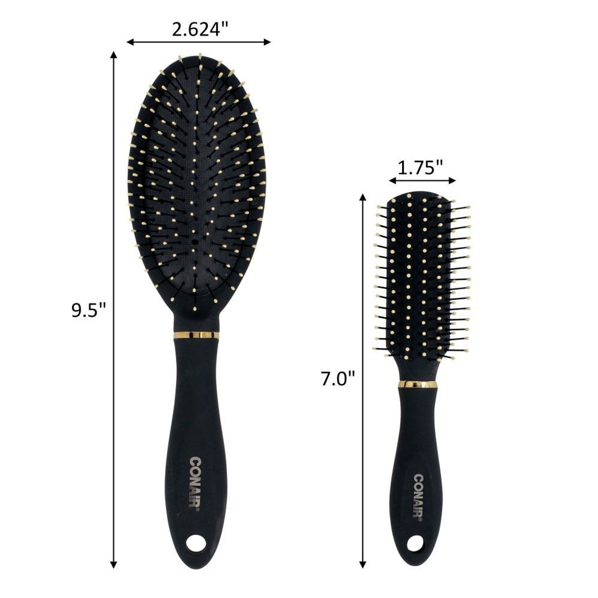 CONAIR - CONAIR SET CEPILLO VELVET CUSHION MID SIZE ALL PURPOSE 2U 95298