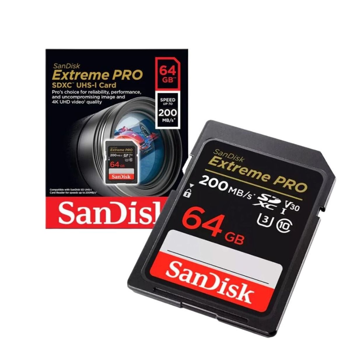 SANDISK - SanDisk Extreme PRO 64GB SDXC Tarjeta de Memoria 200MBs
