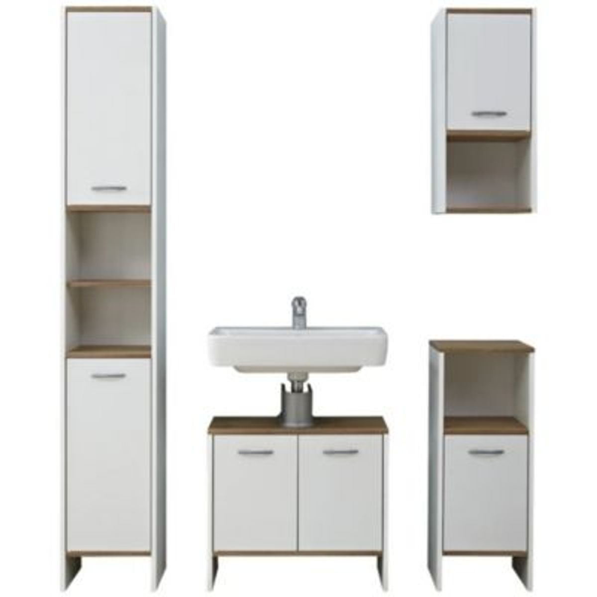 GENERICO - Mueble de Baño Moderno Vatz Blanco Colección Tanaka R&R MUEBLES