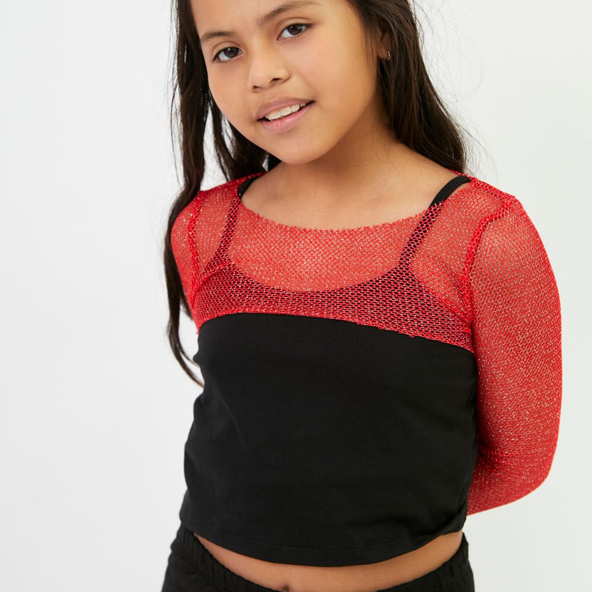 KONING - Top Malla Brillos Para Niña