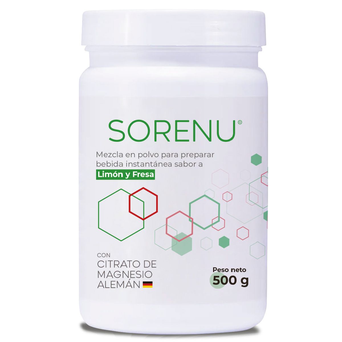 SORENU - SUPLEMENTO VITAMINICO CON CITRATO DE MAGNESIO 500GR