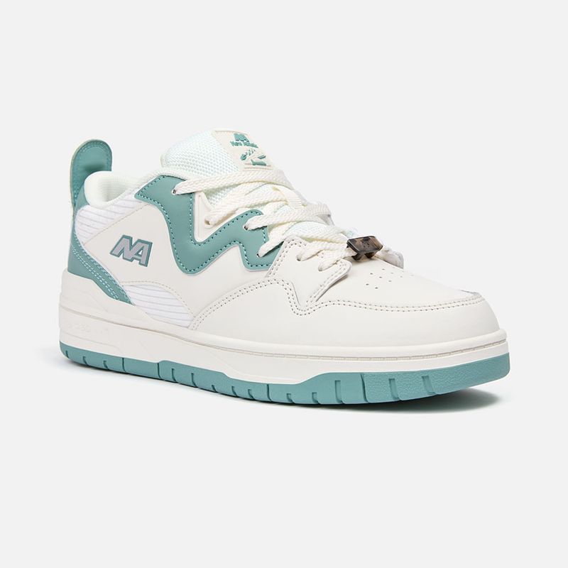 NEW ATHLETIC - Zapatillas New Athletic Skateboarding Flip22 Crema Con Verde Aqua Hombre