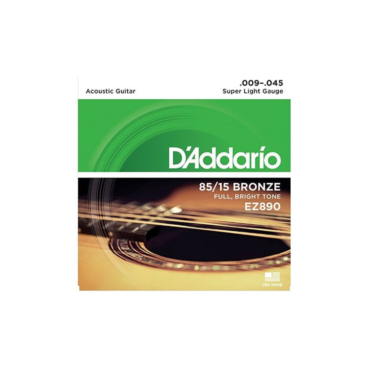 DADDARIO - Juego de Cuerdas D'addario para Guitarra Acústica EZ890 8515 Bronze calibre 9-45