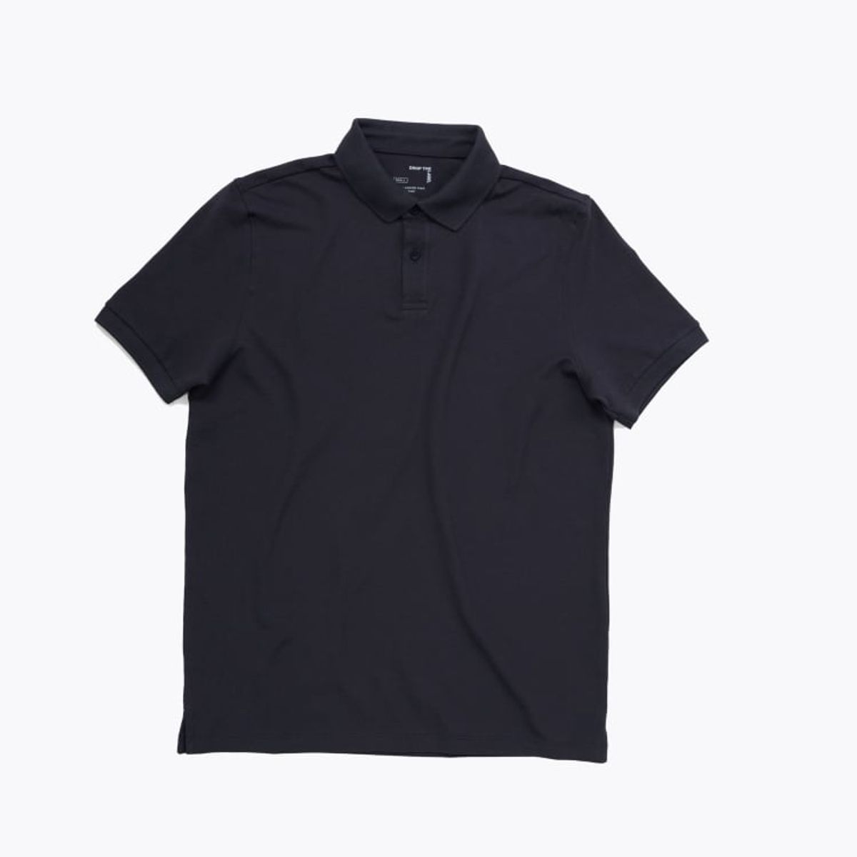 DROP THE LABEL - Polo Camisero Piqué Azul Oscuro para Hombre Drop the Label Manga Corta Algodón Pima