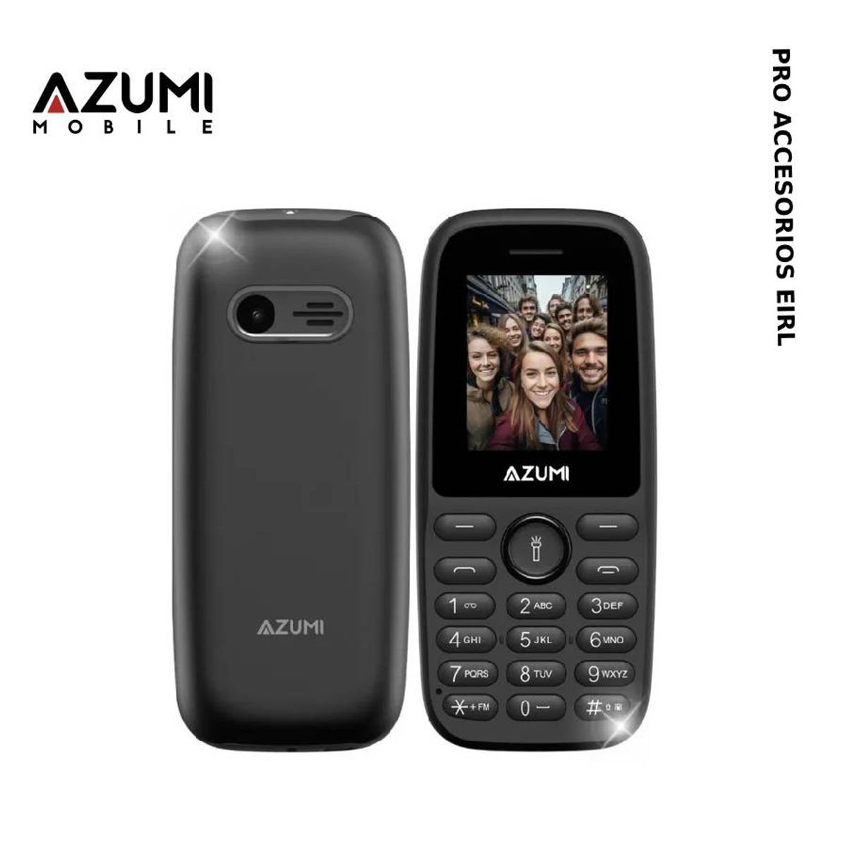 GENERICO - Azumi L6Z Celular Básico 2G con Dual SIM Radio FM y Batería de Larga Duración