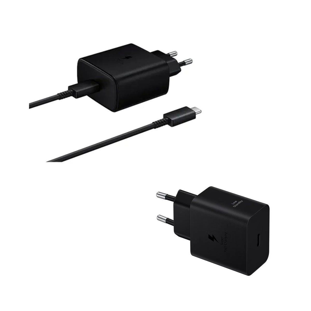 SAMSUNG - Cargador Premiun Gan Samsung de 45W Carga Rapida EU Negro Original