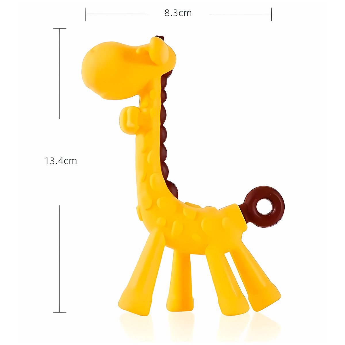 GENERICO - Mordedor Jirafa de Silicona Amarillo