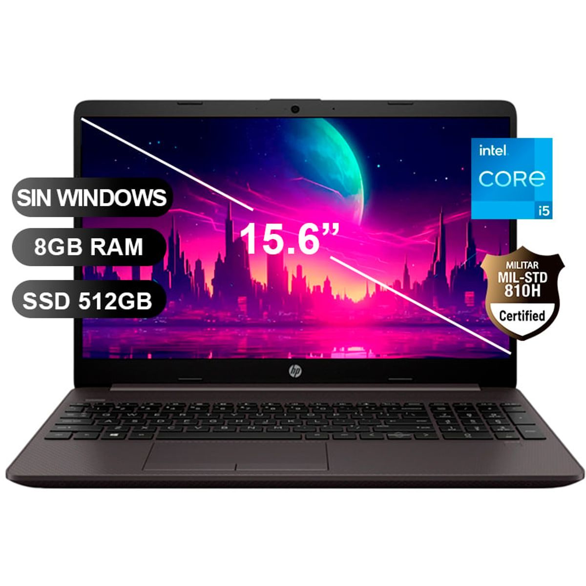 HP - Laptop Hp 250 G10 I5-1335U, 8GB RAM, 512GB SSD, 15.6, SIN WINDOWS (9E4Y4LT)
