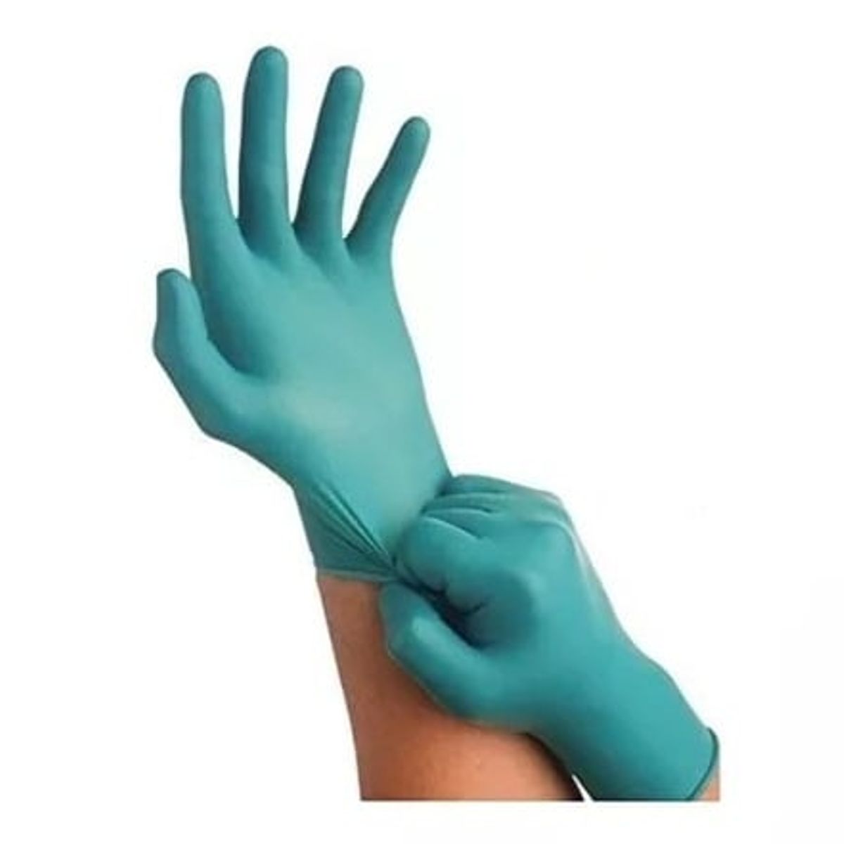 GENERICO - GUANTES ALTO RIESGO VERDE XL GRUESOS DE NITRILO CAJA X 100 UNIDADES