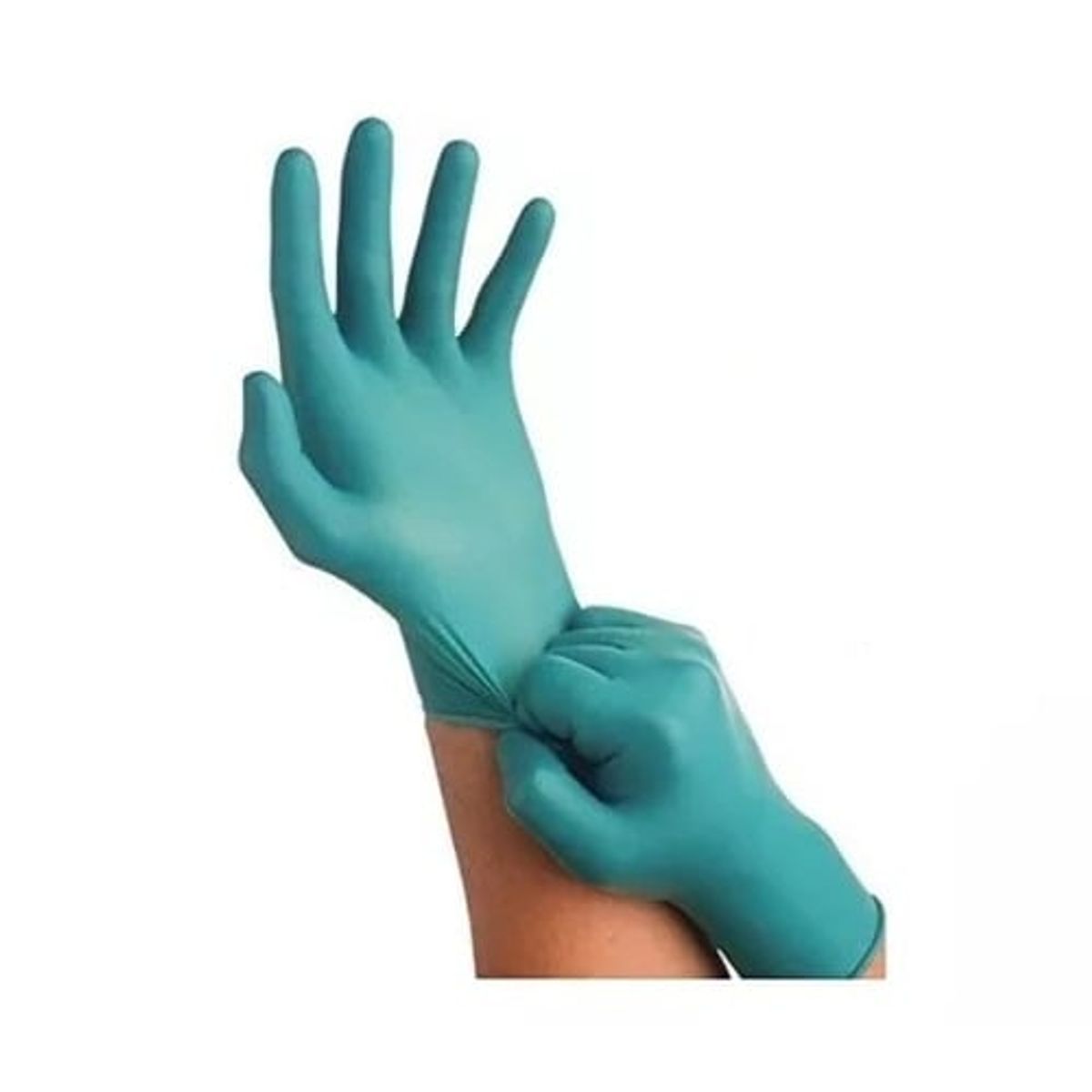 GENERICO - GUANTES ALTO RIESGO VERDE XL GRUESOS DE NITRILO CAJA X 100 UNIDADES