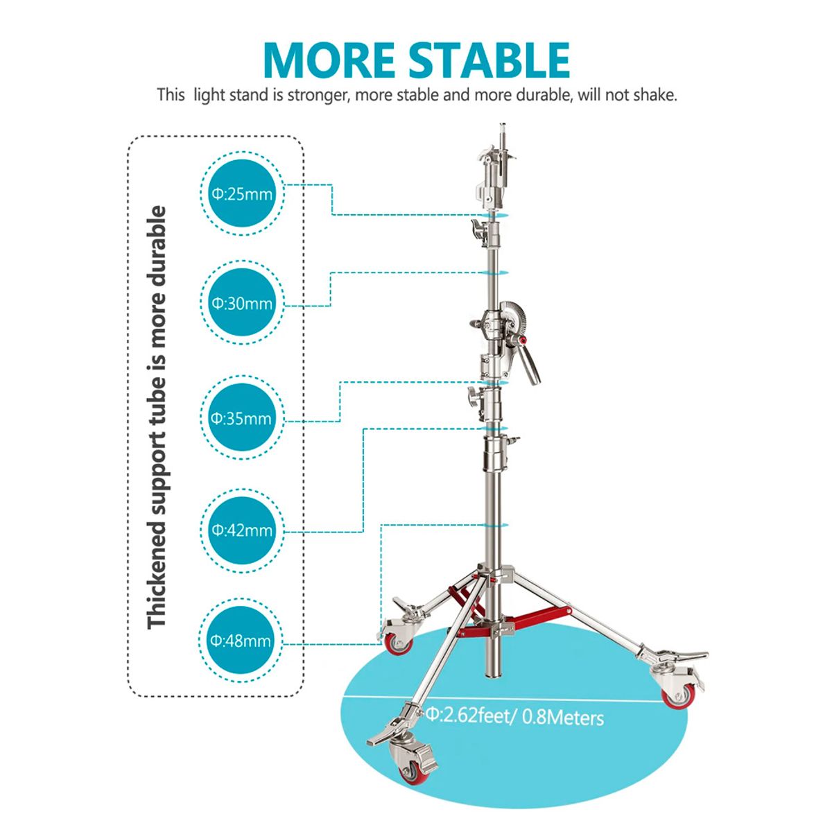 NEEWER - Parante Light Boom Neewer CS440W Silver