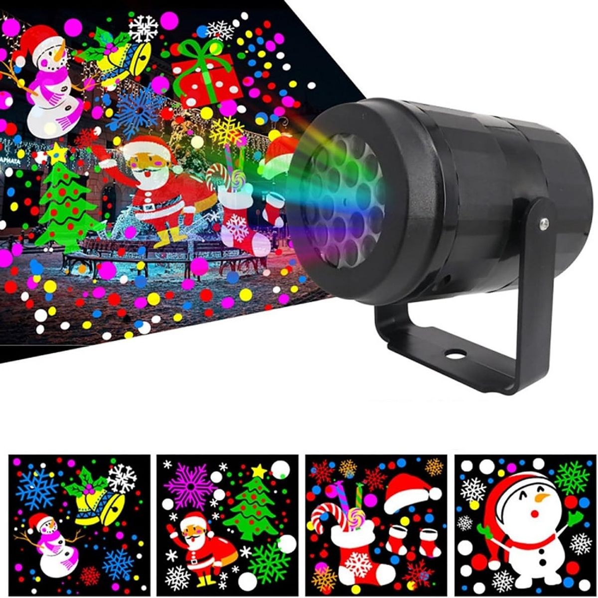 GENERICO - Foco proyector navideño con motivos de navidad luces Colorido