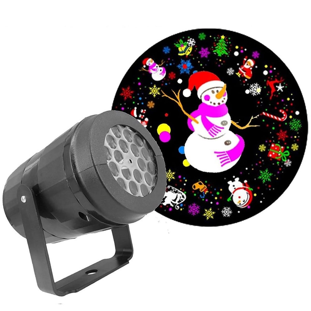 GENERICO - Foco proyector navideño con motivos de navidad luces Colorido