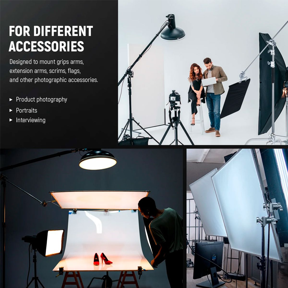 NEEWER - Adaptador de Montaje para Brazo de Parante Neewer