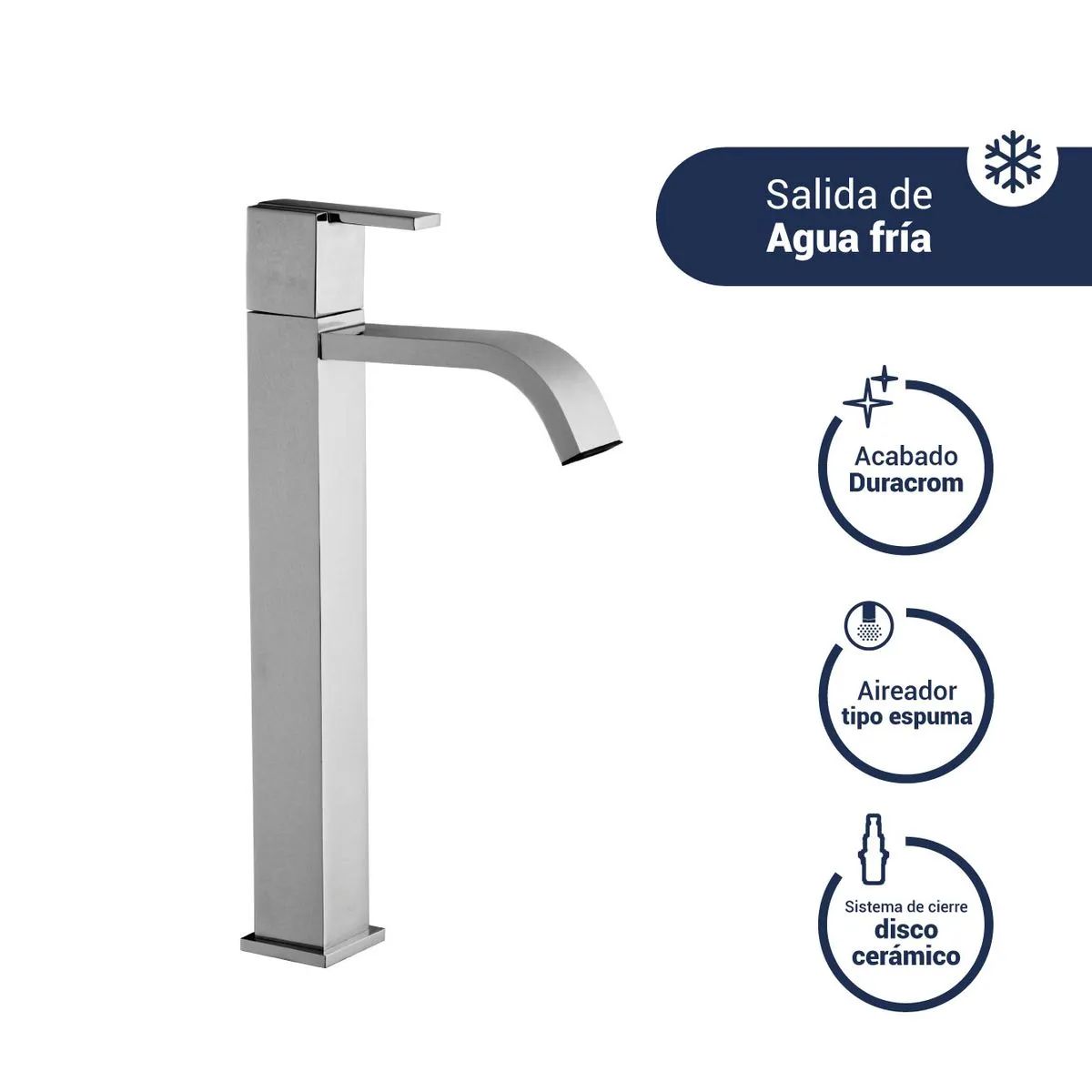 VAINSA - Grifería para Baño Modelo Moderna Cromado Vainsa
