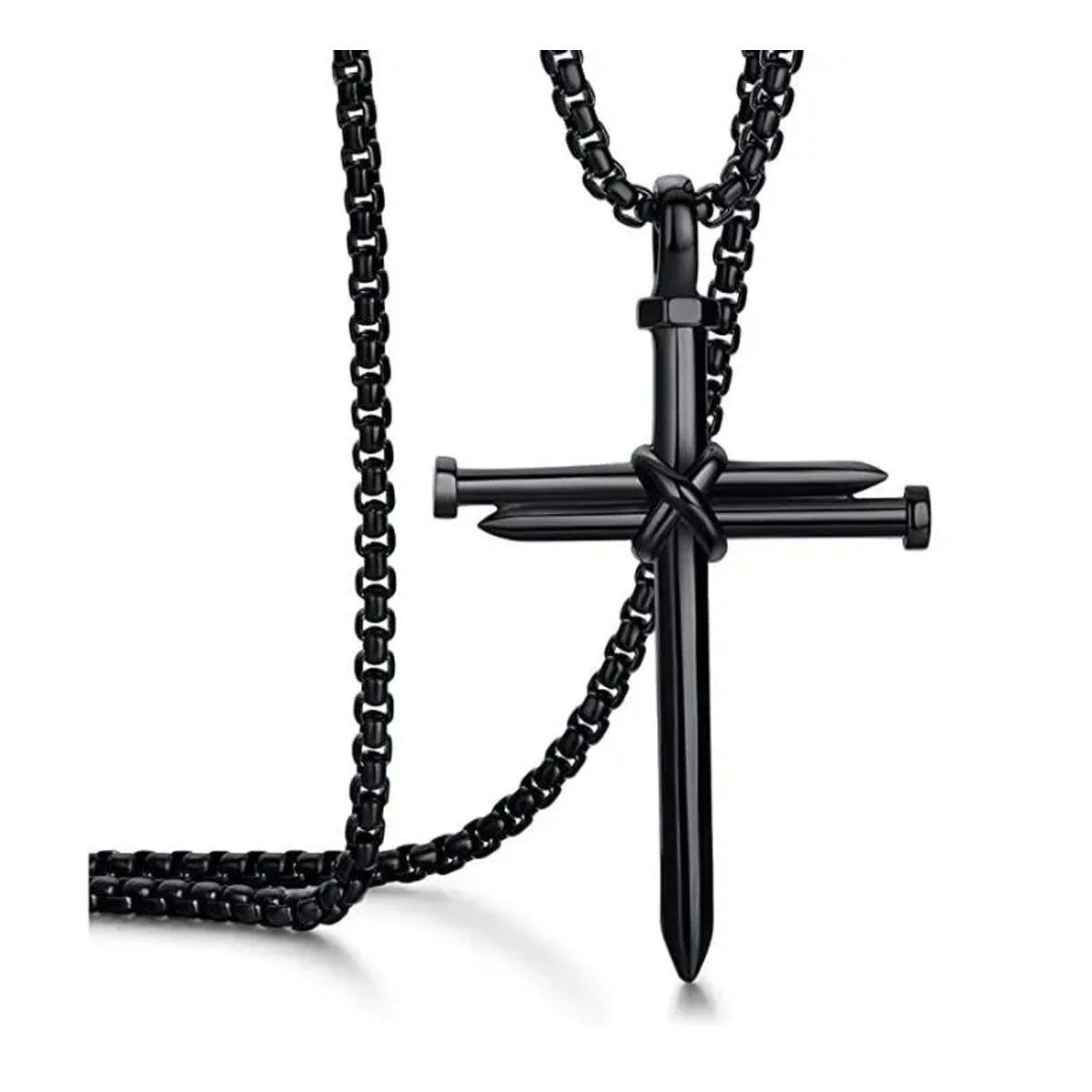 GENERICO - Crucijifo Collar Dije En Cruz Estilo Urbano