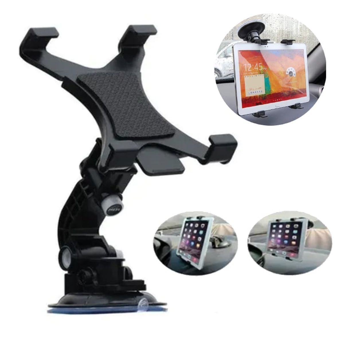 GENERICO - Soporte Holder para Tablet y IPad Auto 360° Chupón
