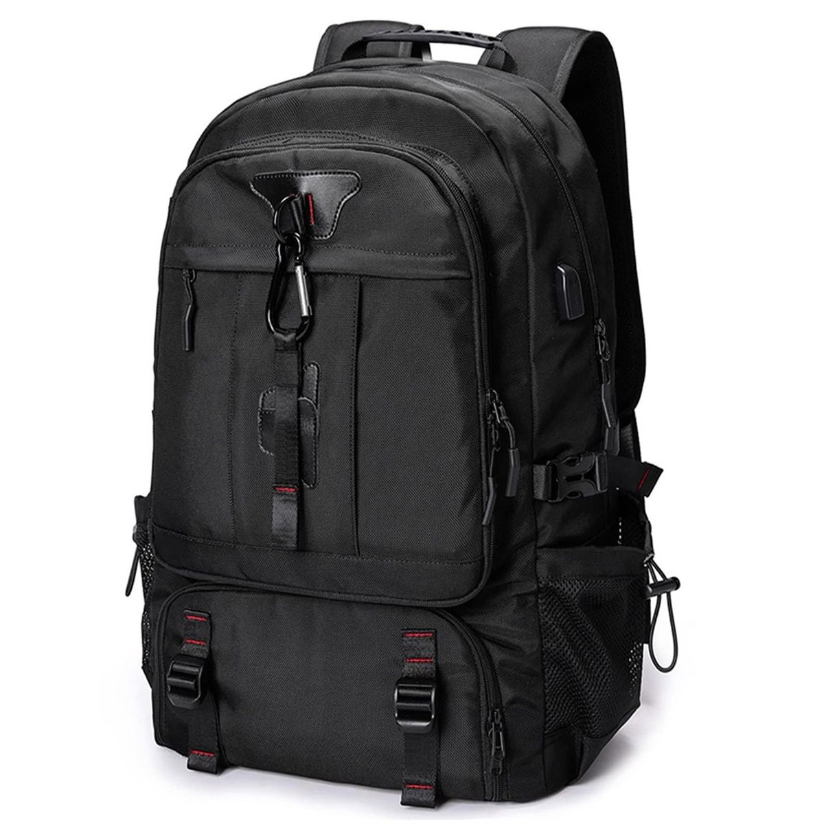 CAPTURE - Mochila Hombre 1555 Expandible Viaje Laptop Negro