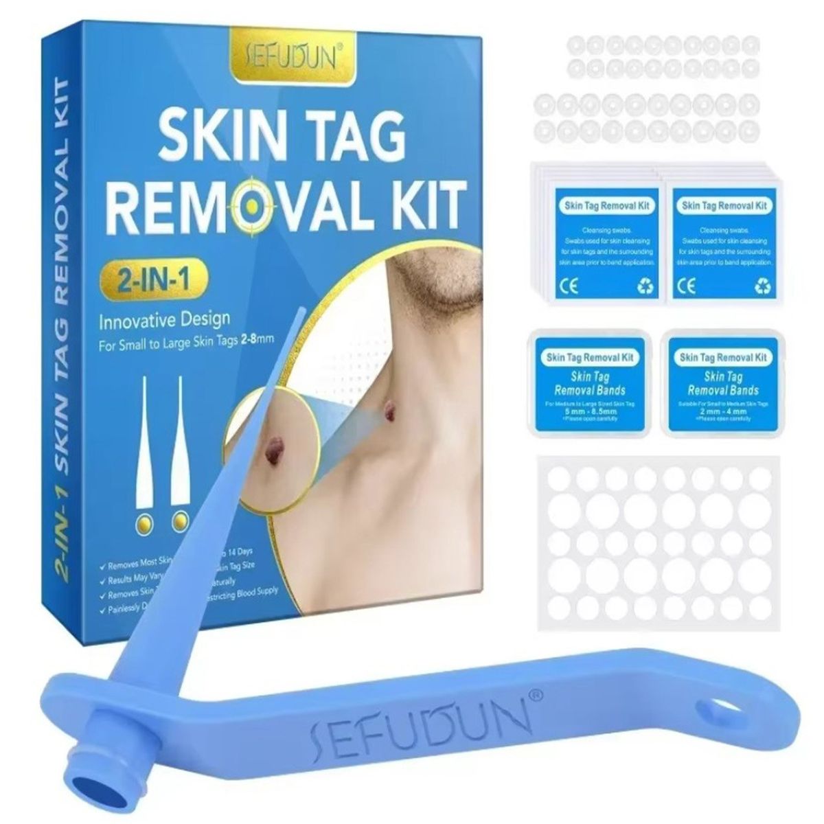 GENERICO - Juego de herramientas elimina  Verrugas vph