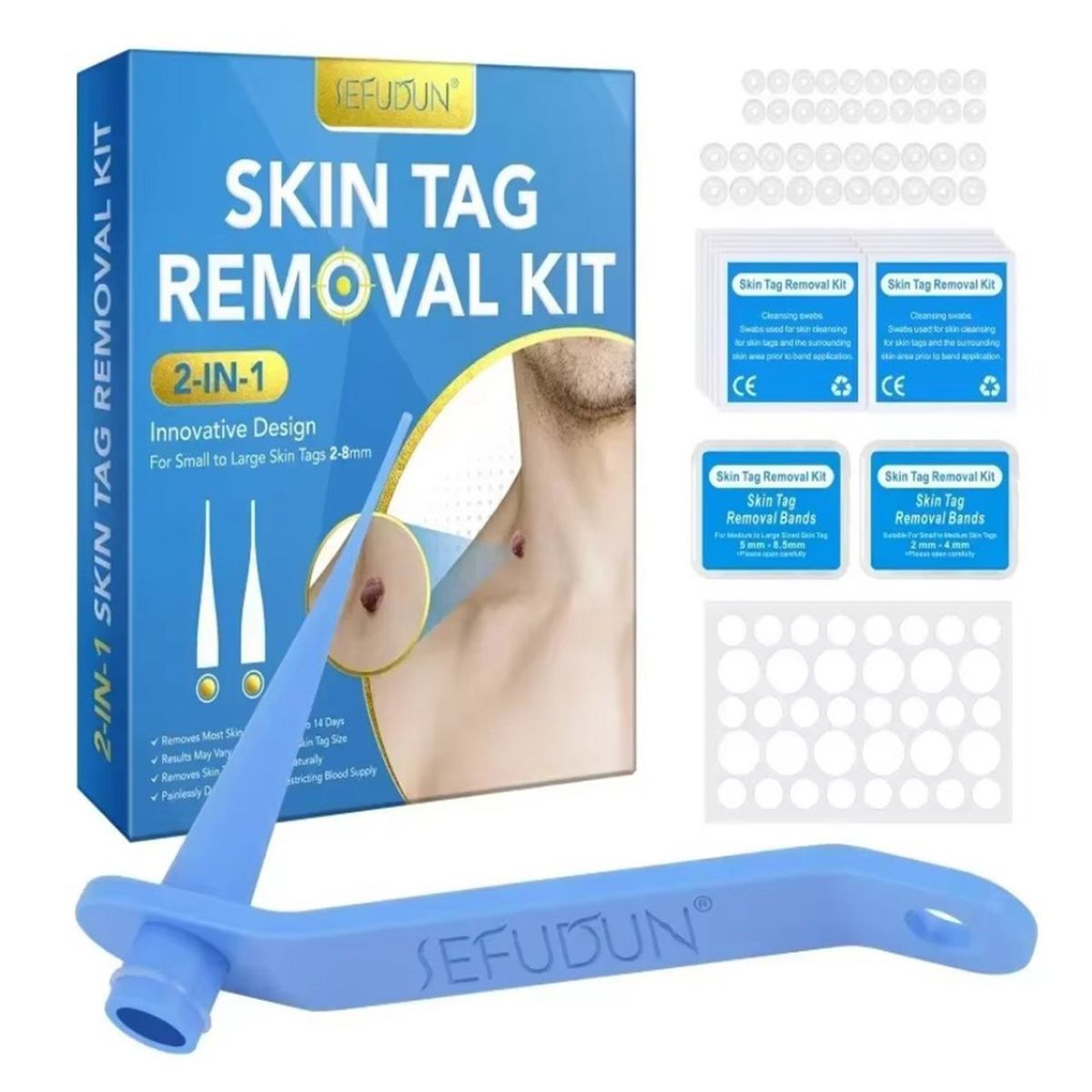 GENERICO - Juego de herramientas elimina  Verrugas vph