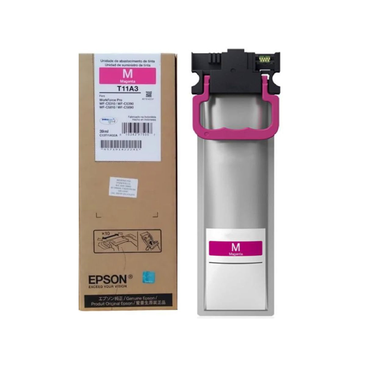 EPSON - Bolsa de Tinta Epson T11A320-AL Magenta Pro WF-C5390 C5810 C5890