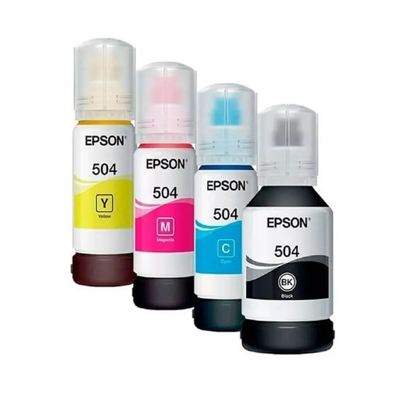 EPSON - Tinta Epson T504 Colores y Negro Para L4260 L6270 L14150