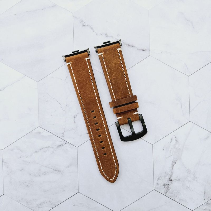 GENERICO - Correa Cuero para REDMI WATCH 4 - Marron