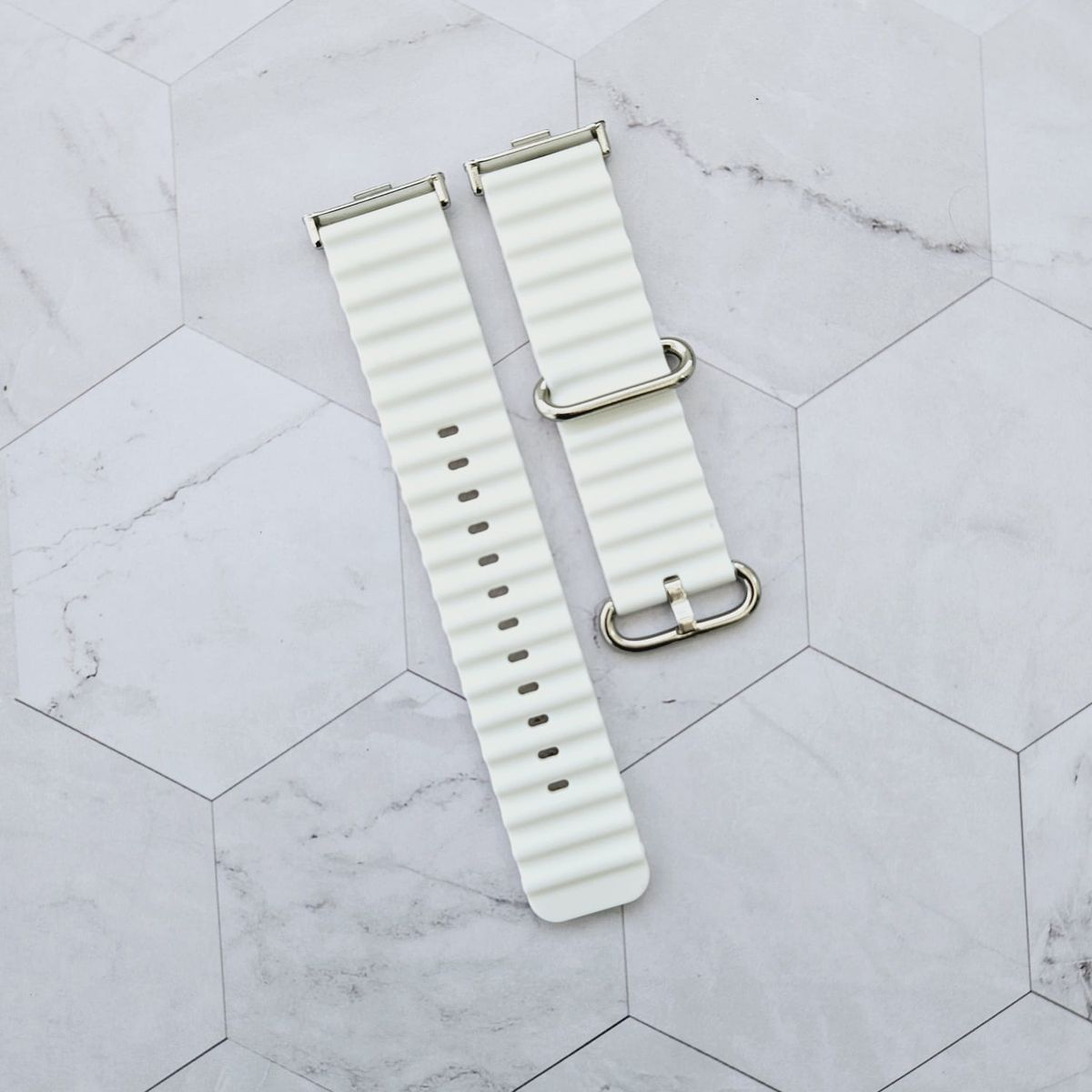 GENERICO - Correa Silicona Ocean para REDMI WATCH 4 - Blanco