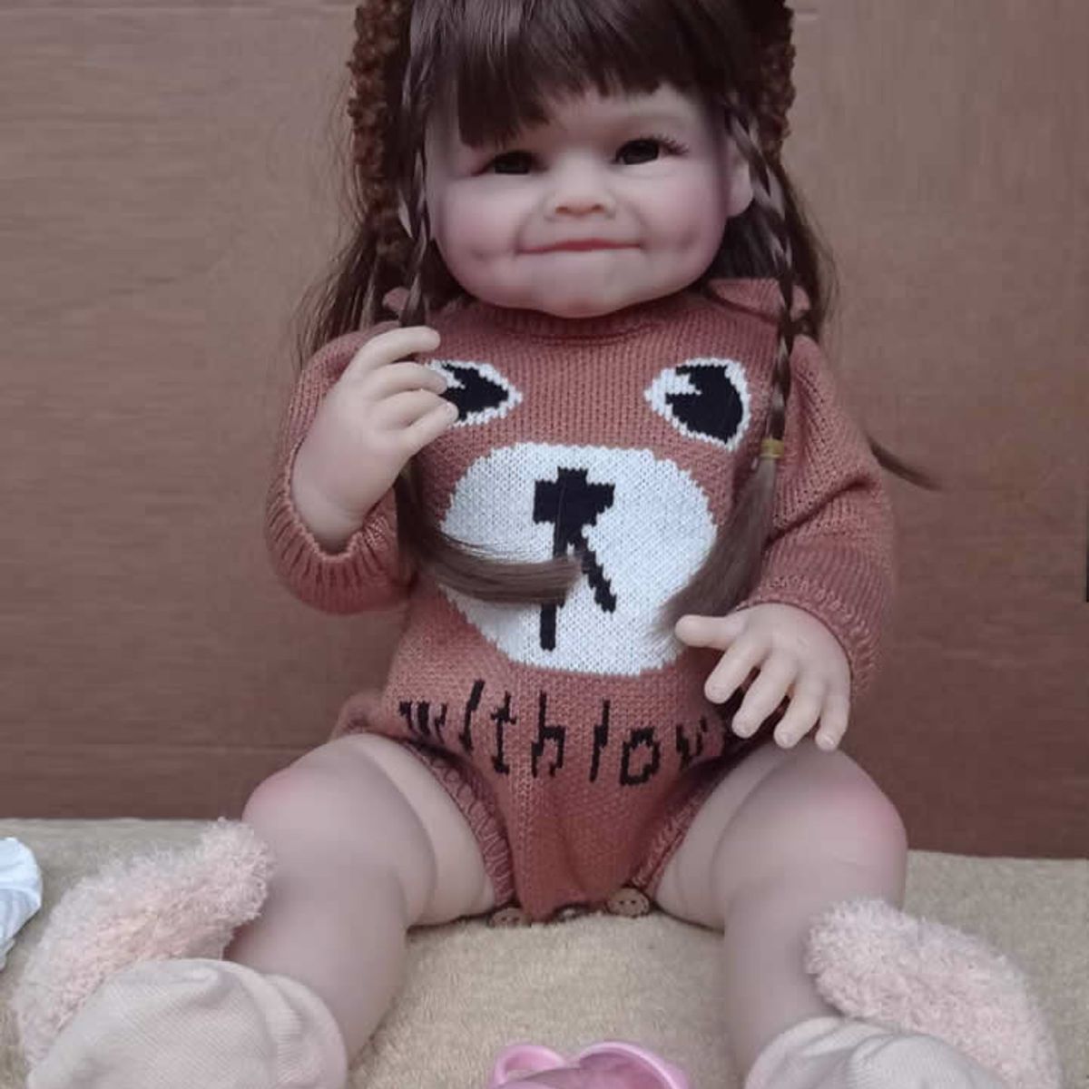 GENERICO - Bebe Reborn Vinilo de Silicona Cuerpo Entero 55 cm