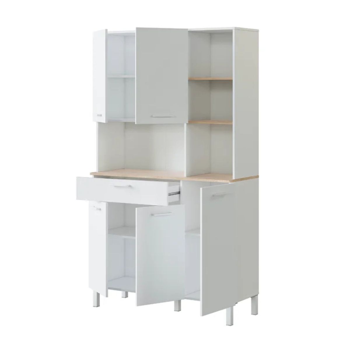 GENERICO - Mueble Para Microondas Raizar Blanco R&R Muebles