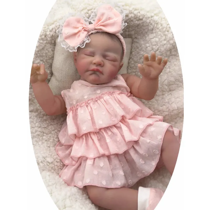GENERICO - muñeca reborn de vinilo de silicona - 49 cm