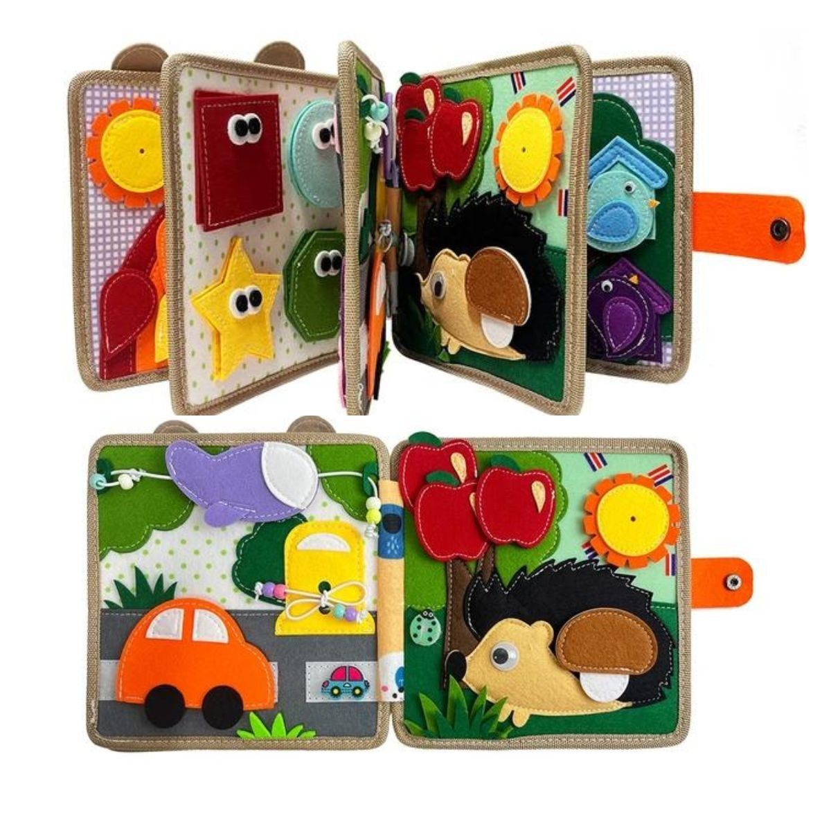 GENERICO - Juego Libro Sensorial De Texturas Montessori Jirafa