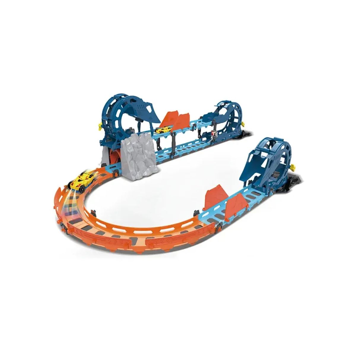 GENERICO - Pista Tengleader 56 piezas con carrito recargable con luz