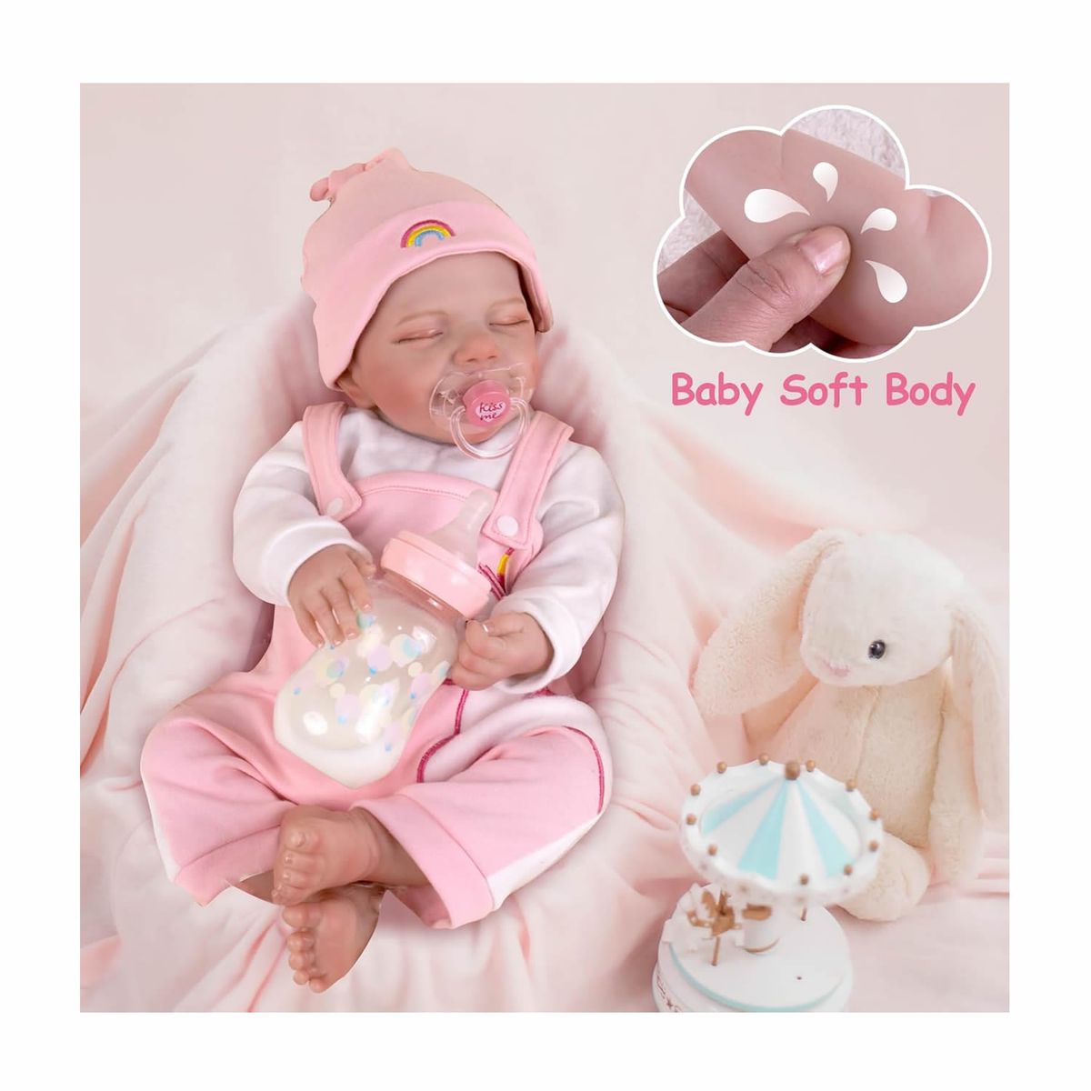 GENERICO - Bebe Reborn Vinilo de Silicona 45 cm