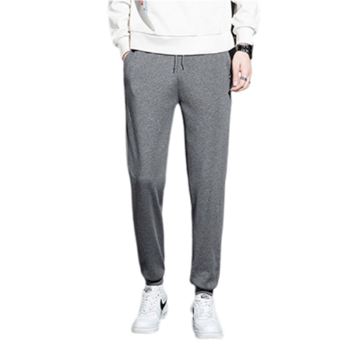 DENISASAA - Pantalones deportivos rectos de color sólido para hombre de 3 piezas