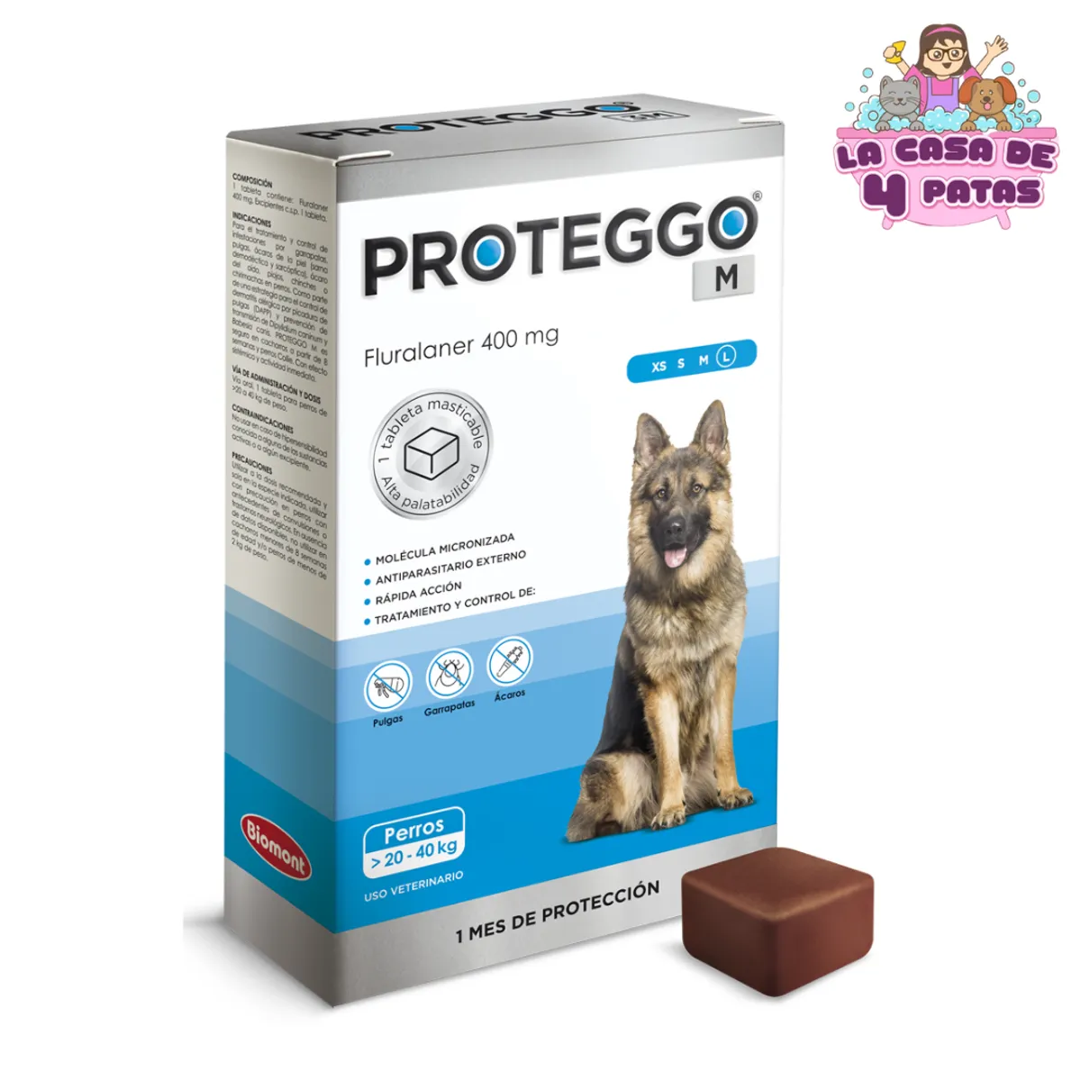 PROTEGGO - PROTEGGO M 20-40 400 MG ANTIPULGAS