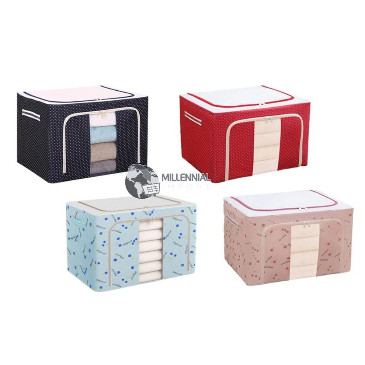 GENERICO - 4 Pcs Caja De Almacenamiento Grande para Ropa Organizadoras
