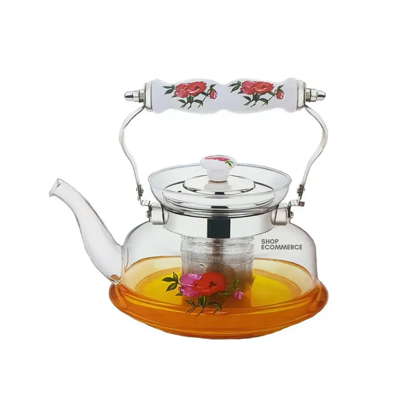 GENERICO - Tetera de vidrio templado  para té 1200