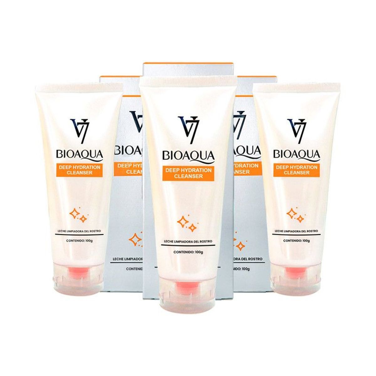 BIOAQUA - PACK 3 LECHE LIMPIADORA DE ROSTRO BIOAQUA