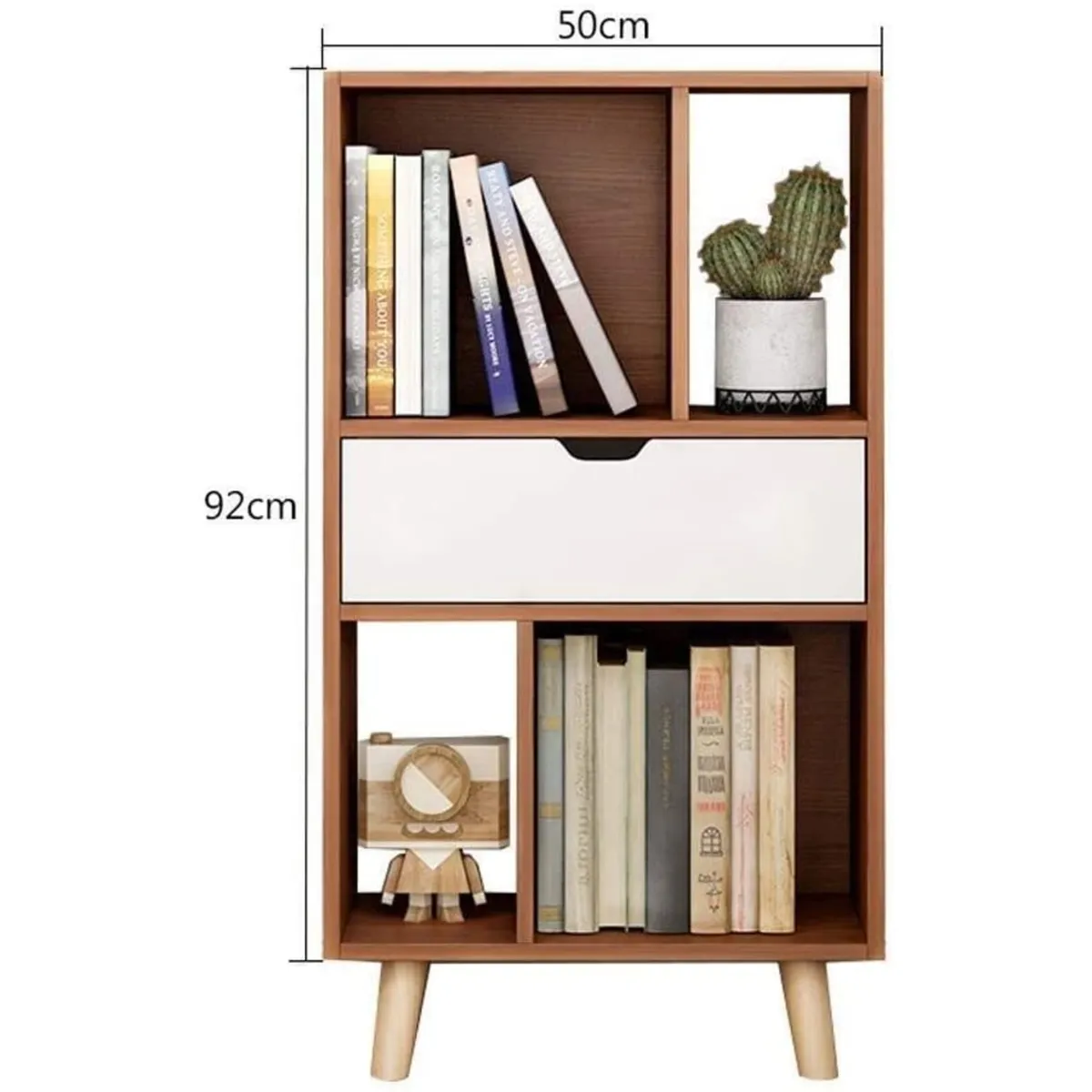 GENERICO - Estante Estilo Nordico Roma Marron RYR MUEBLES