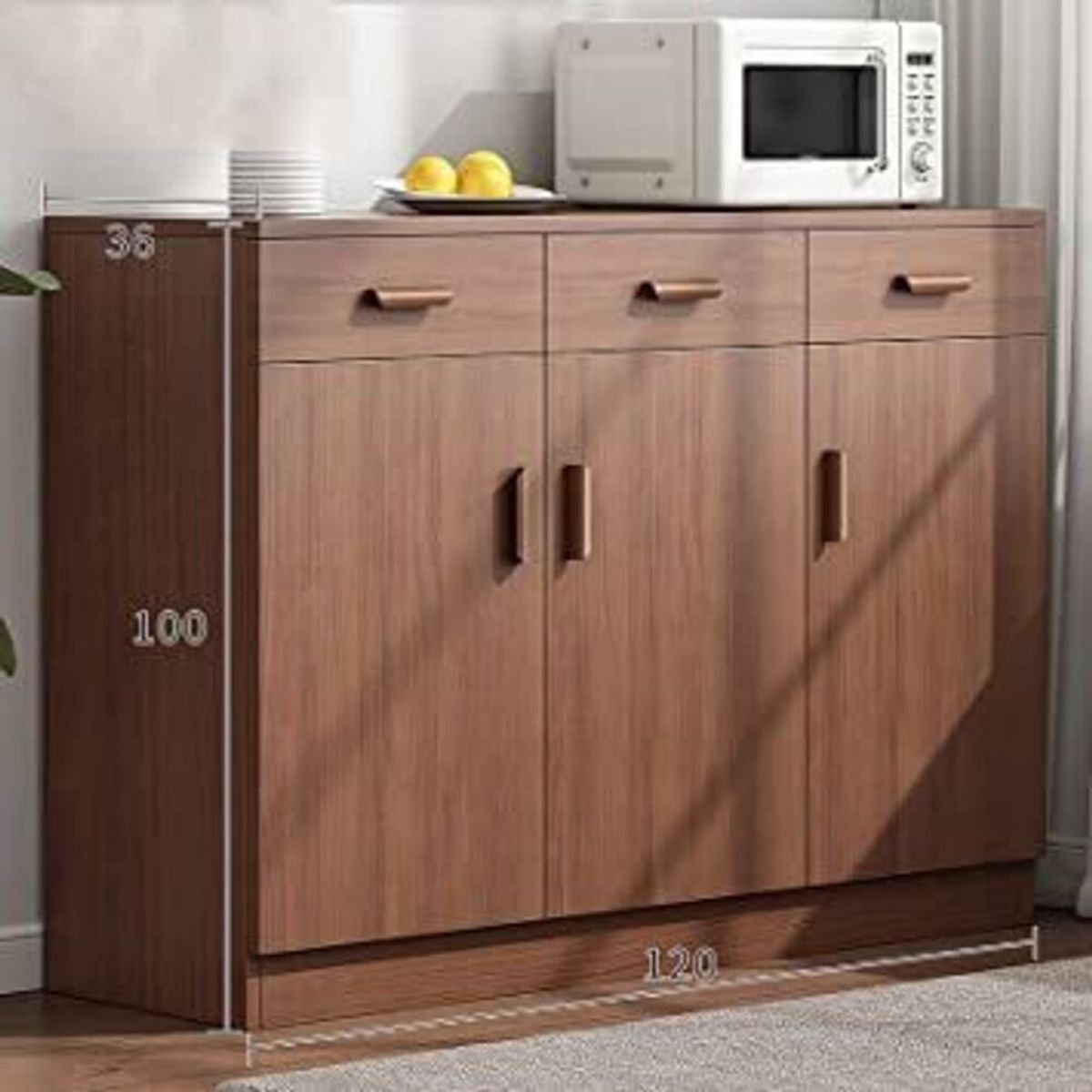 R&R MUEBLES - Mueble de Cocina Contemporaneo Poli Marrón R&R MUEBLES