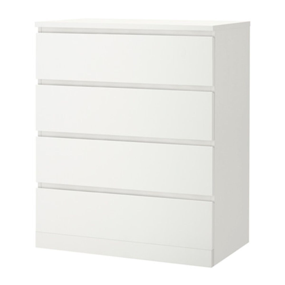 GENERICO - Cómoda Moderna Emiliana 4 Cajones Blanco R&R MUEBLES