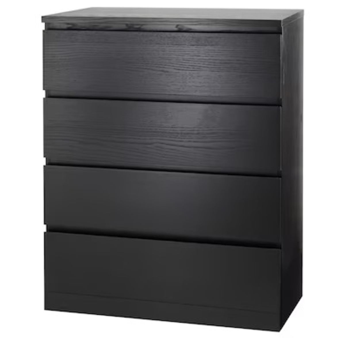 GENERICO - Cómoda Moderna Emiliana 4 Cajones Negro R&R MUEBLES
