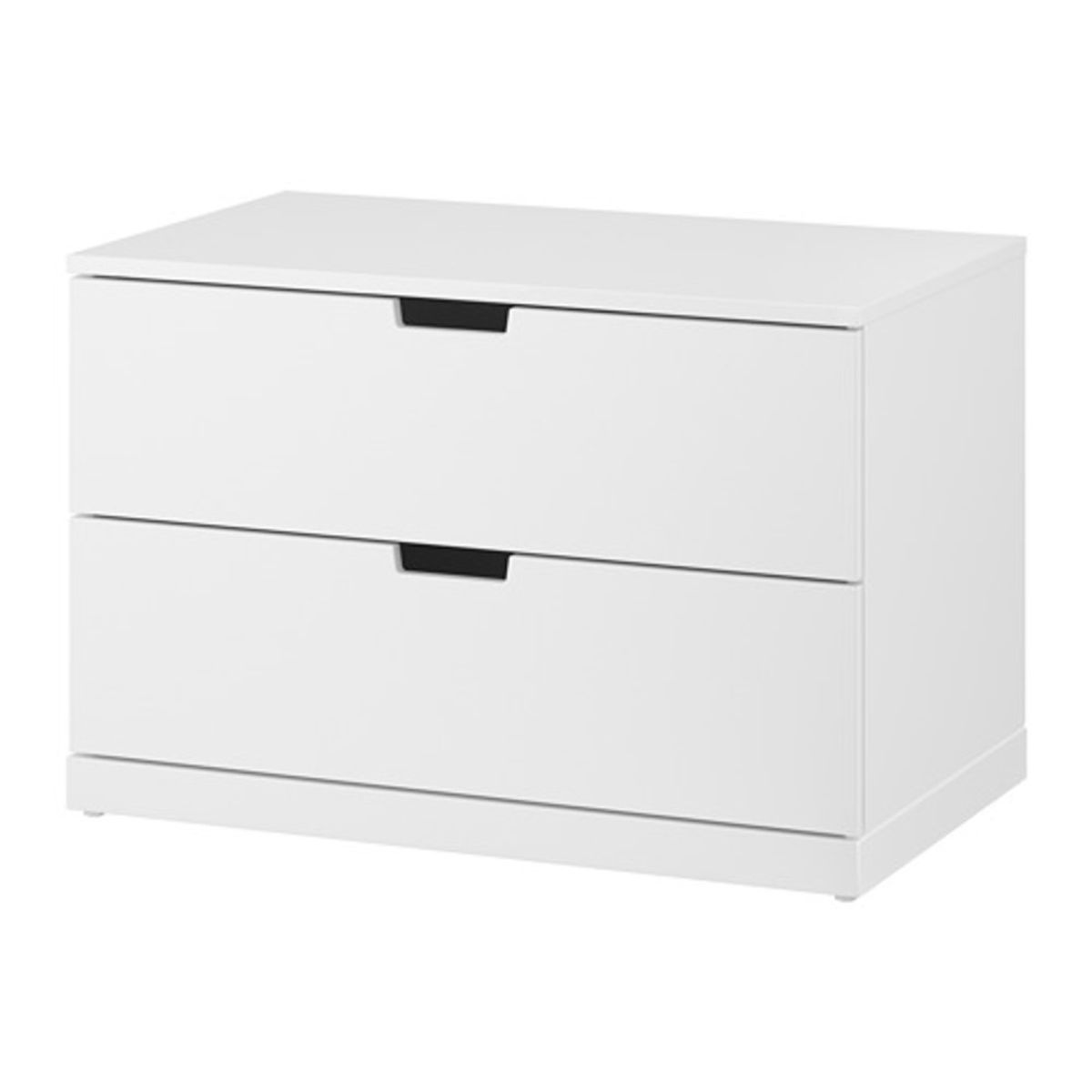 GENERICO - Comoda Moderna Patricio 2 Cajones Blanco R&R MUEBLES