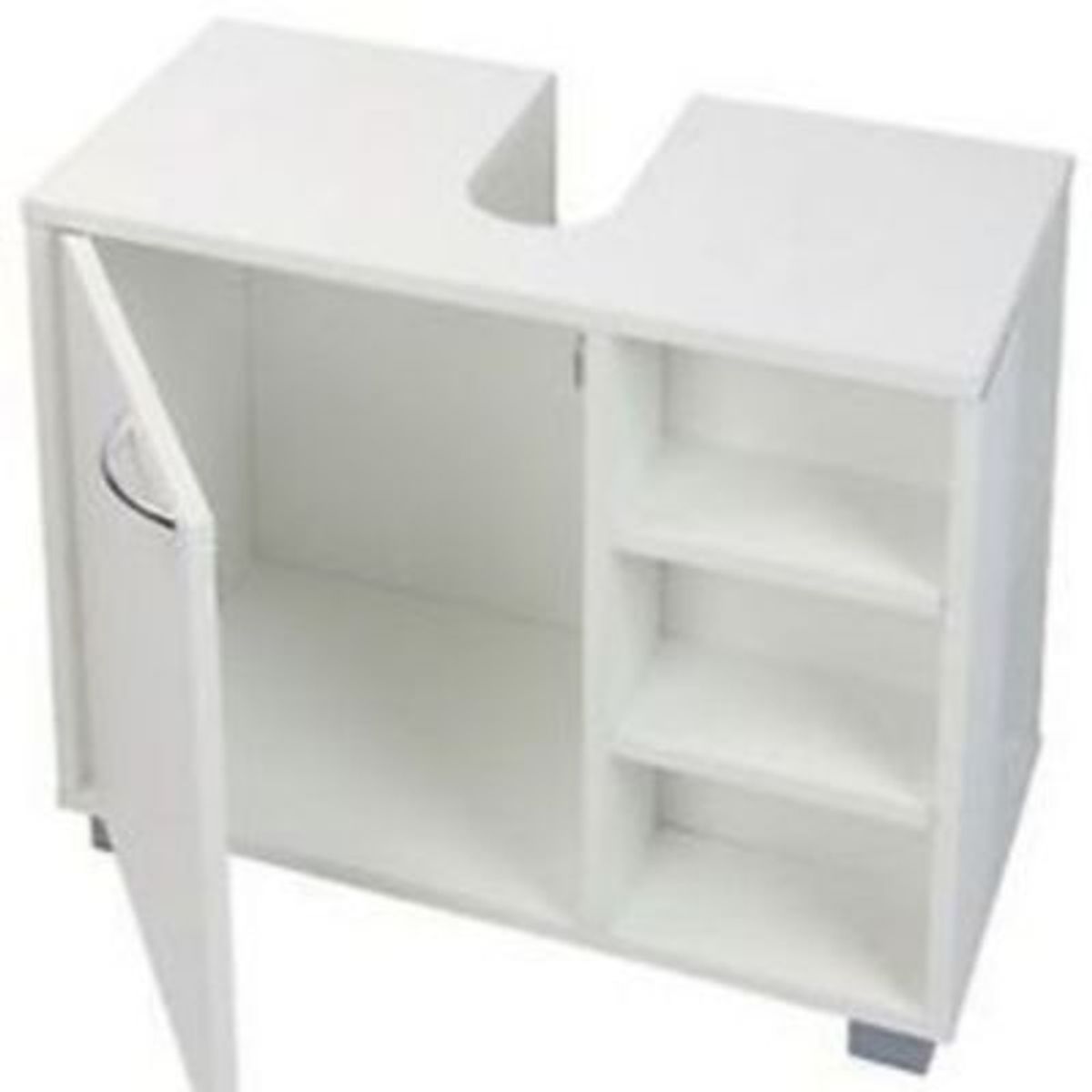 GENERICO - Mueble de Baño Moderno Kina Color Blanco 1 Puerta R&R MUEBLES