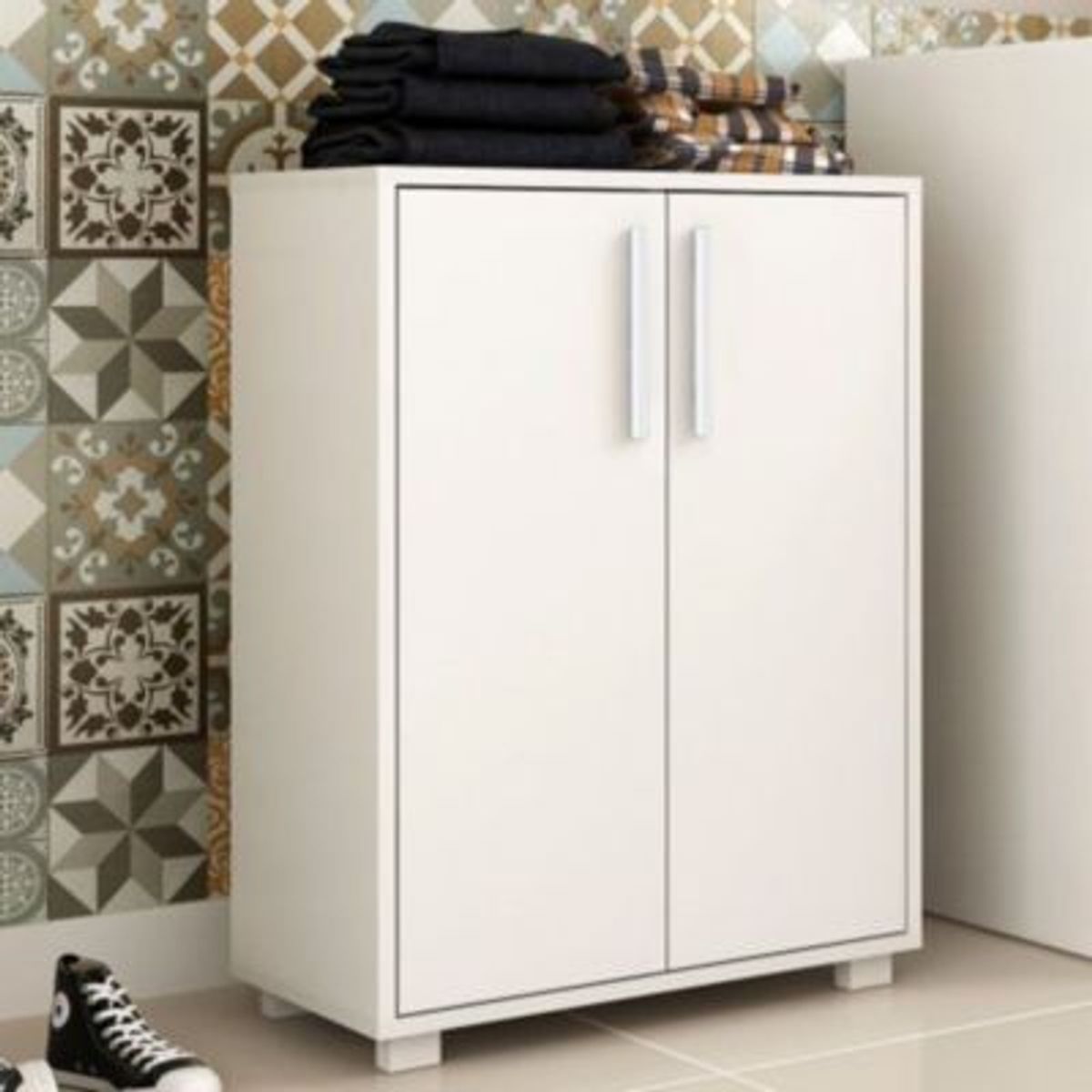 GENERICO - Mueble Multiusos Vania 2 puertas Color Blanco R&R MUEBLES