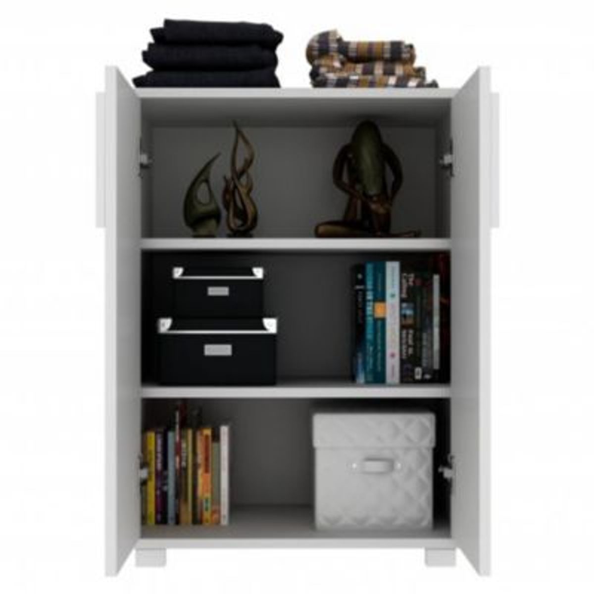 GENERICO - Mueble Multiusos Vania 2 puertas Color Blanco R&R MUEBLES