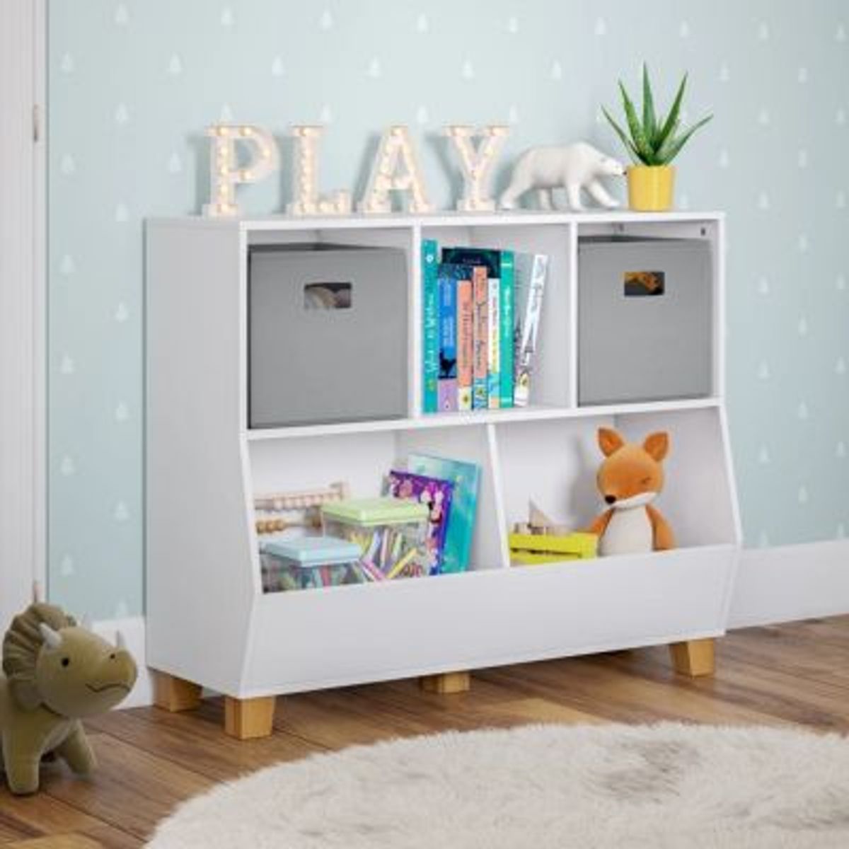 GENERICO - Mueble Organizador Infantil Brandon Blanco R&R Muebles