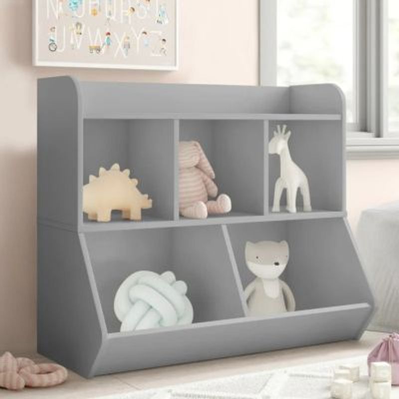 GENERICO - Mueble Organizador Infantil Montessori Gris R&R Muebles