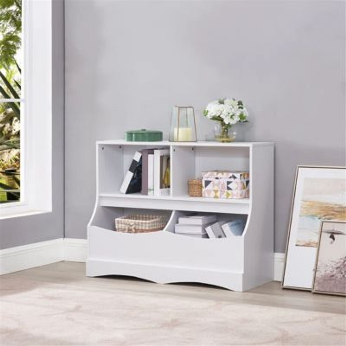 GENERICO - Mueble Organizador Infantil Mery Blanco R&R Muebles